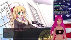 Odtwórz Zobacz, jak VTuber LewdNeko gra „Moja dziewczyna jest prezydentem” w tej zabawnej i seksownej parodii hentai na żywo!