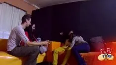 Couples Porn On The Net With Hot Brunettes With Big Nipples